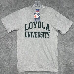 NOS Champion Loyola University T Shirt Men Sz M Greyhound Baltimore Maryland Tee